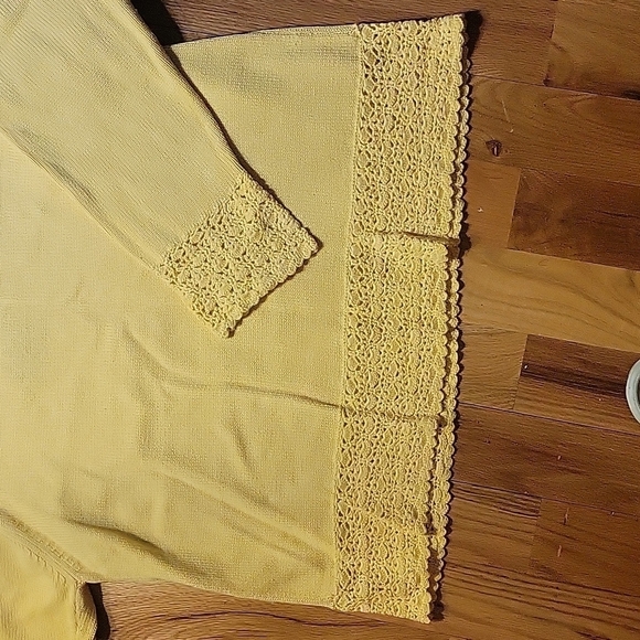 TERRY LEWIS YELLOW SWEATER Size 1X - Picture 4 of 10